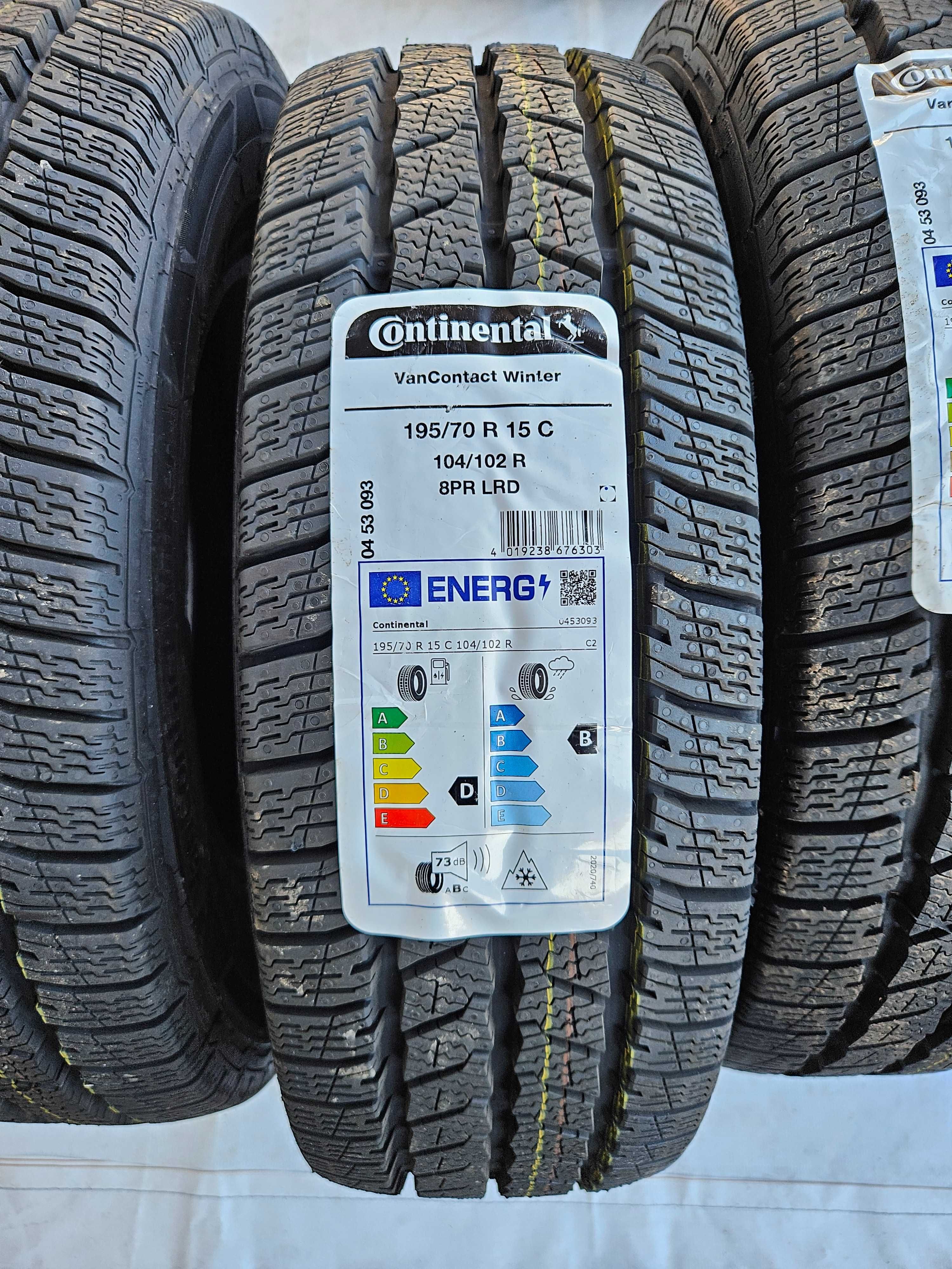 2 Нови бусови гуми 195/70 R15C Continental VanWinter 104/102R DOT2024