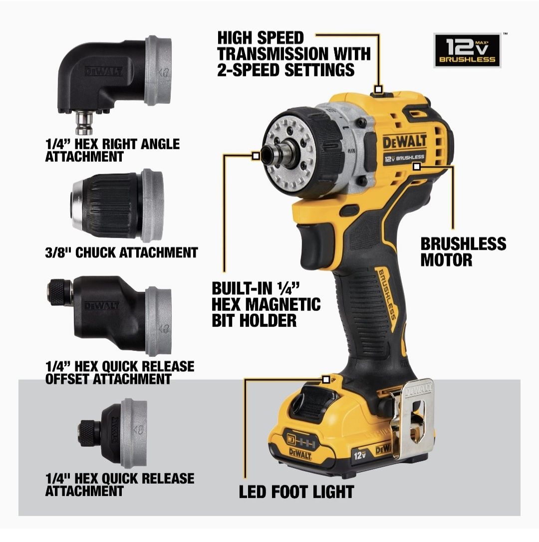 Dewalt (DCD703F1) шуруповерт 12в девалт