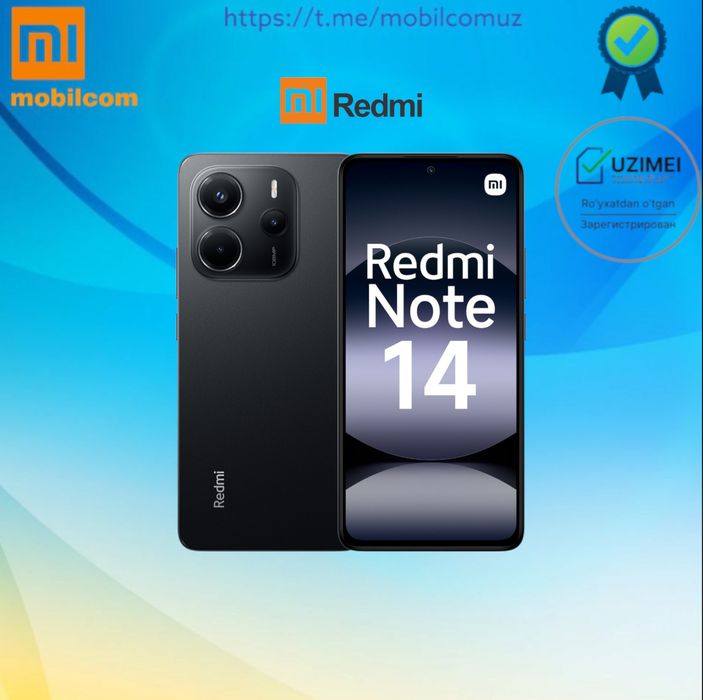 Новый Redmi Note 14  Global version  +Гарантия +IMEI +Доставка
