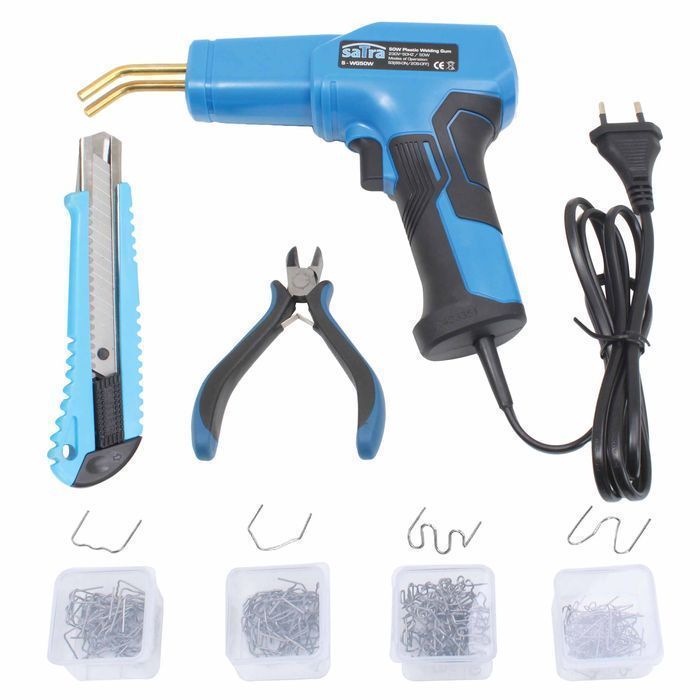 Pistol pentru lipit si reparat plastic cu accesorii 50w asta
