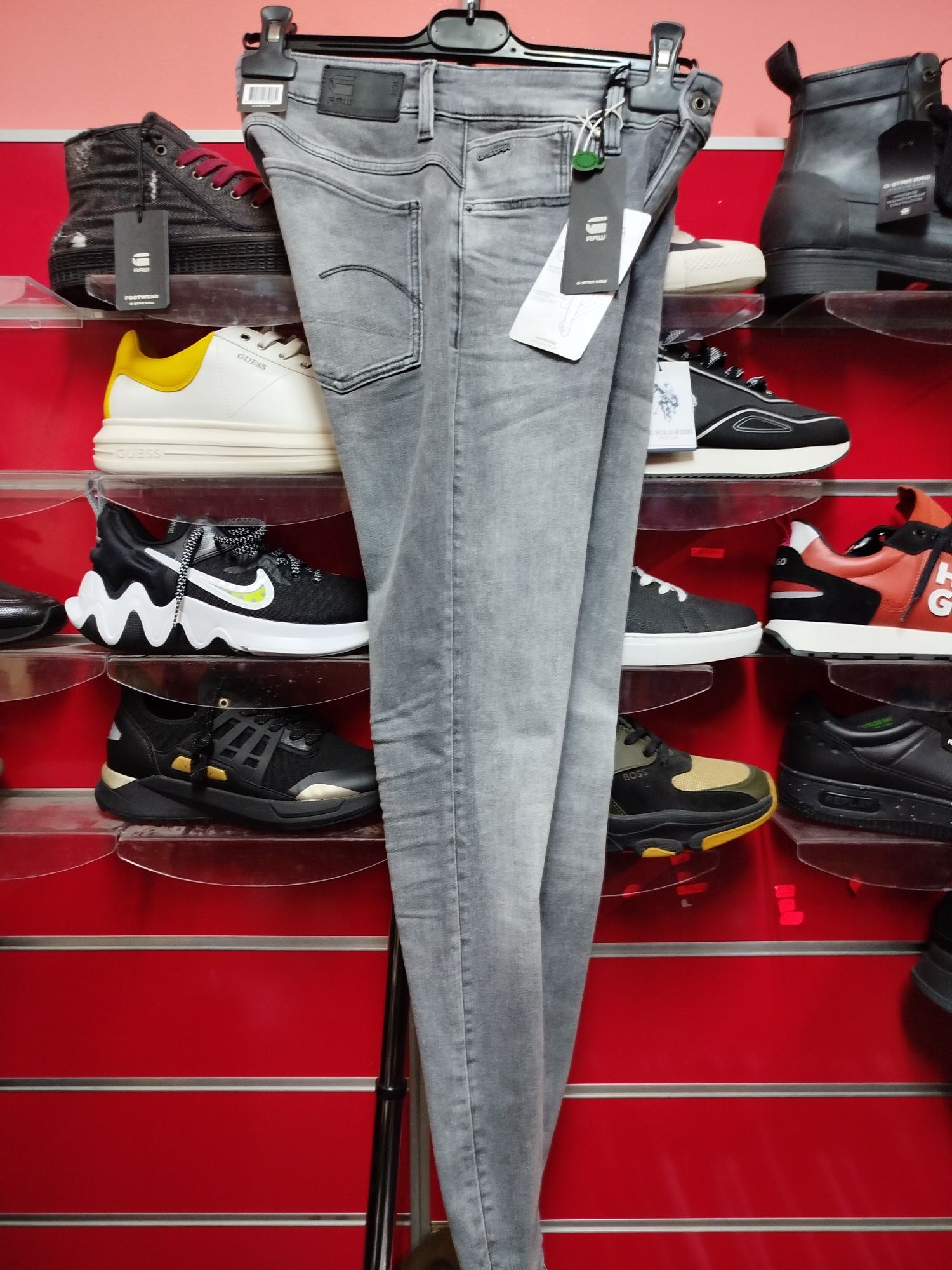 Оригинални дамски дънки G-Star Raw Lhana Skinny нови сиви