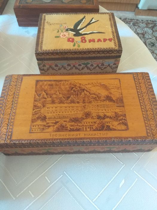 Дървени кутийки за бижута