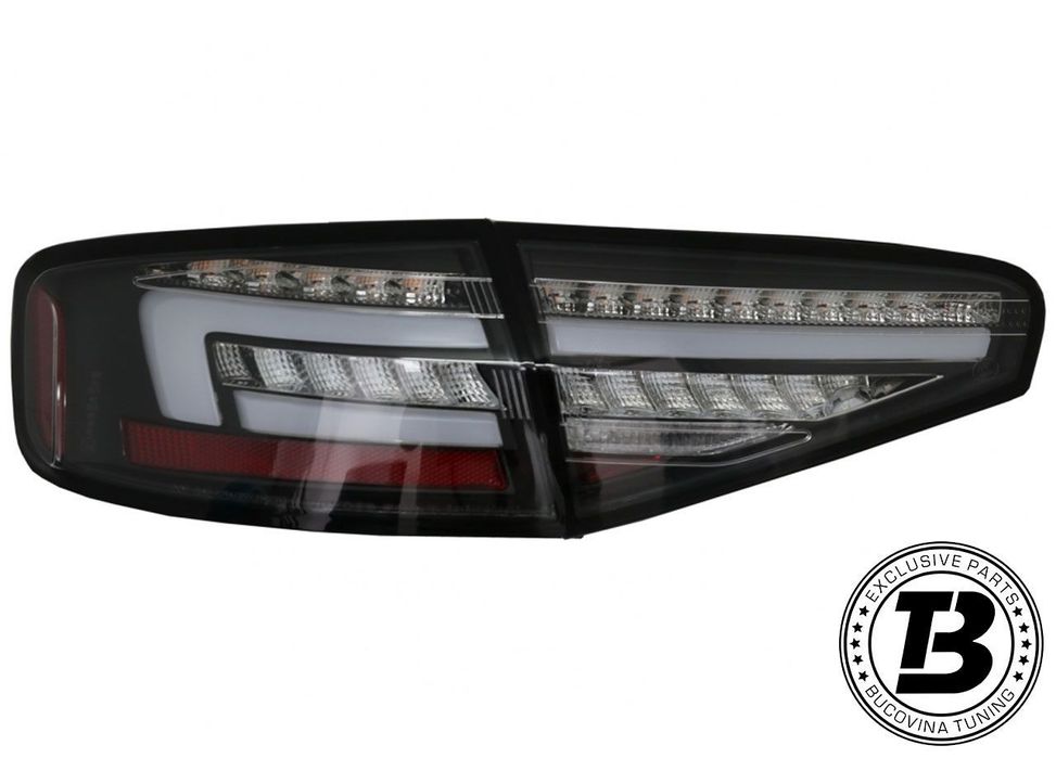 Stopuri Full LED compatibile cu A4 B8 Sedan Smoke Design