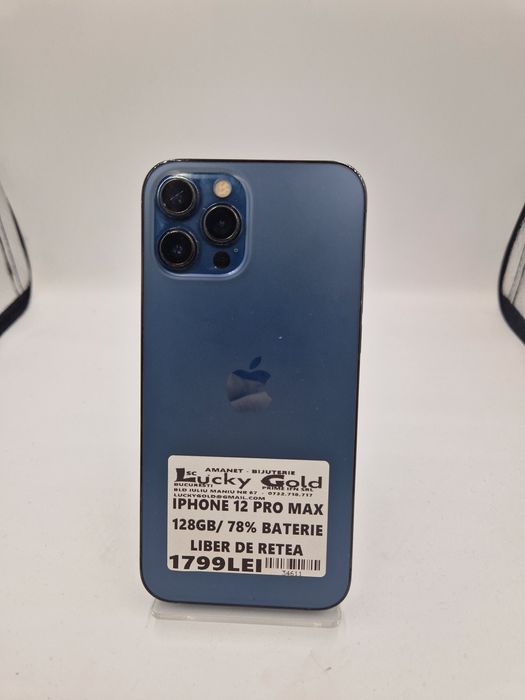 IPhone 12 Pro Max 128 GB 78% Baterie Garantie #34611
