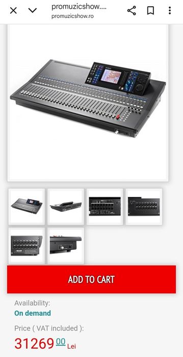 Mixer digital YAMAHA LS 9-32, consola profesional audio,