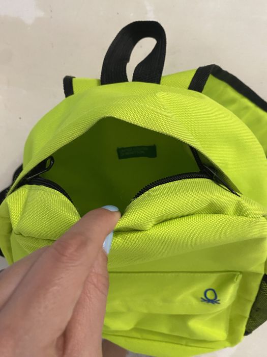 Rucsac United Colors of BENETON verde neon