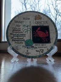 Тарелка подарочно-декоративна-сувенирная. Рак