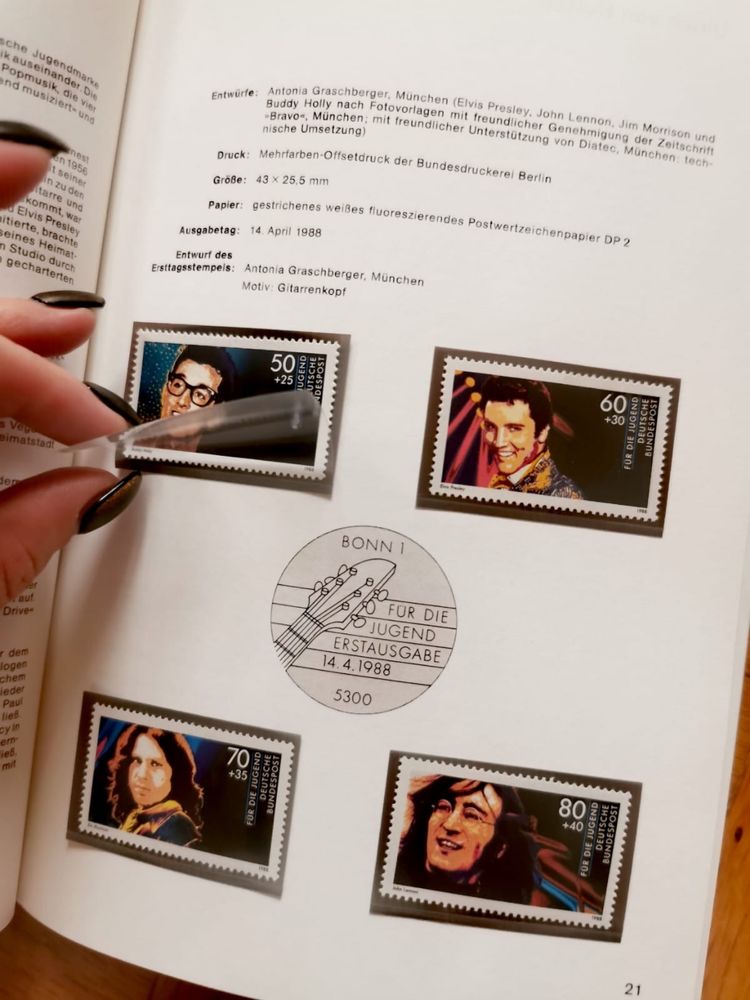 Пощенски марки Годишник 1988-92 и 93 г. на Германските федерални пощи