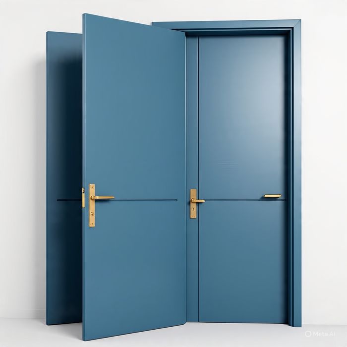 Установка межкомнатных дверей, Обой клейть, плинтус, багет