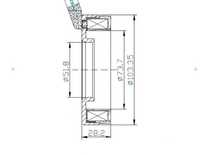 Bobina Compresor Clima, AC, Chevrolet epica diesel