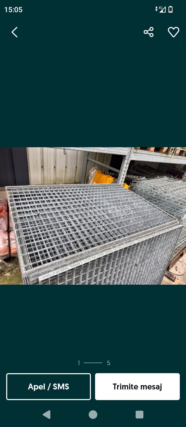 Gratare metalice galvanizate