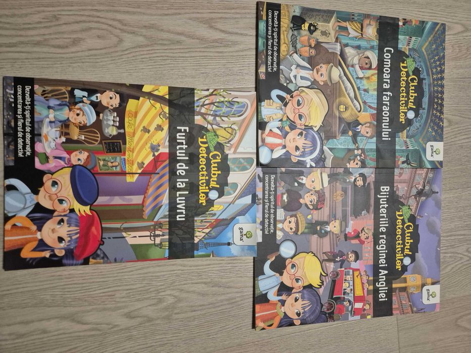 Set 3 carti Editura Gama, Clubul Detectivilor