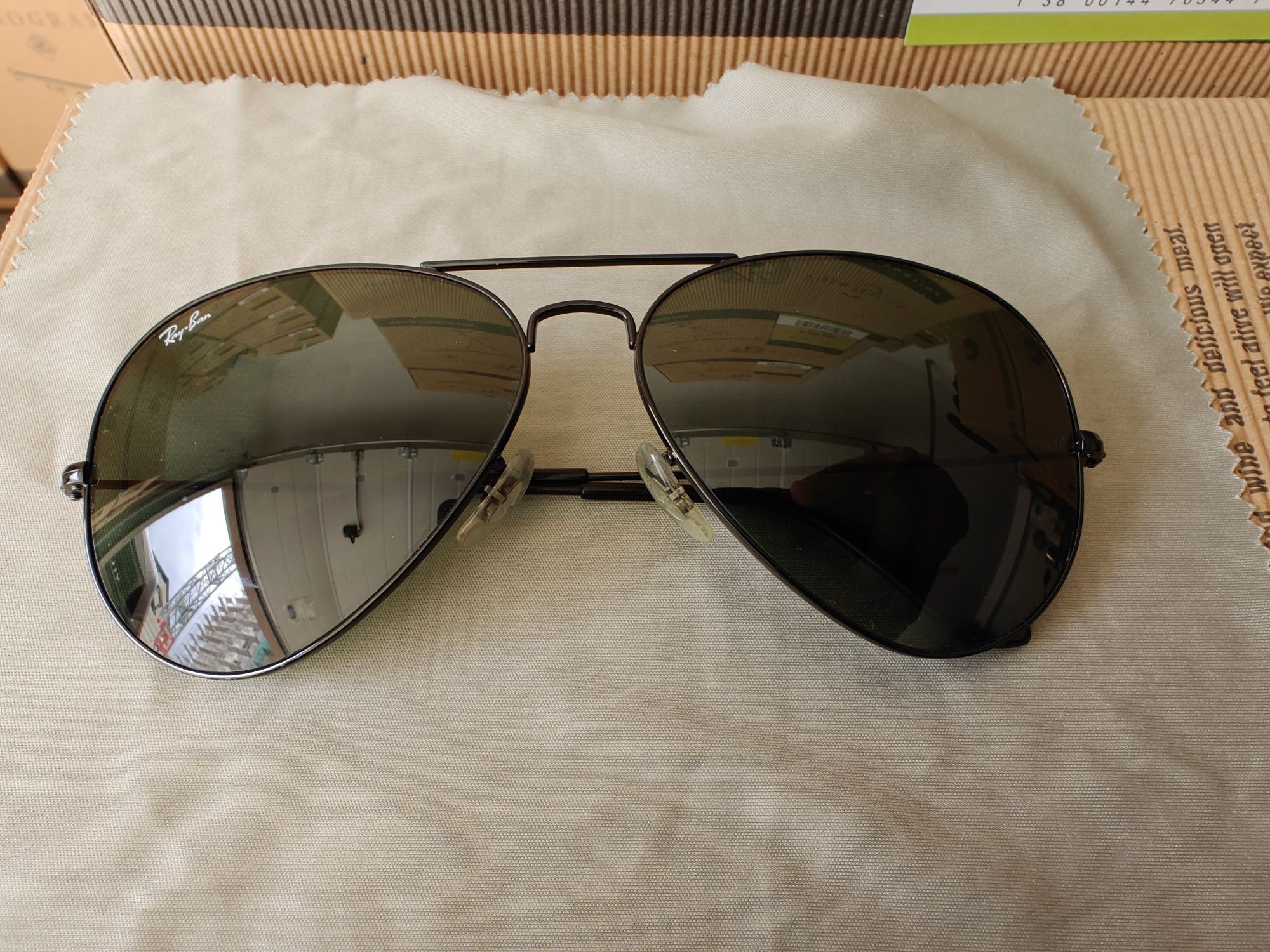 Като нови оригинални слънчеви очила Ray Ban Aviator Large