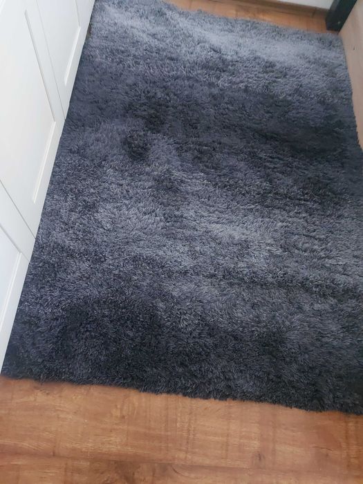 Килим тип Шаги сив 180/120см, 2см дължина на косъма