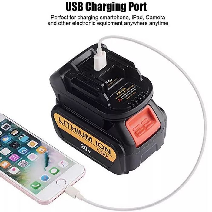 Adaptor baterii/acumulatori Bosch 18v/Milwaukee 18v/Dewalt 20v->Makita