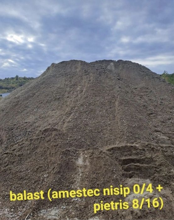 Transport nisip pietrisi balastru pamant umplutura pamant vegetal