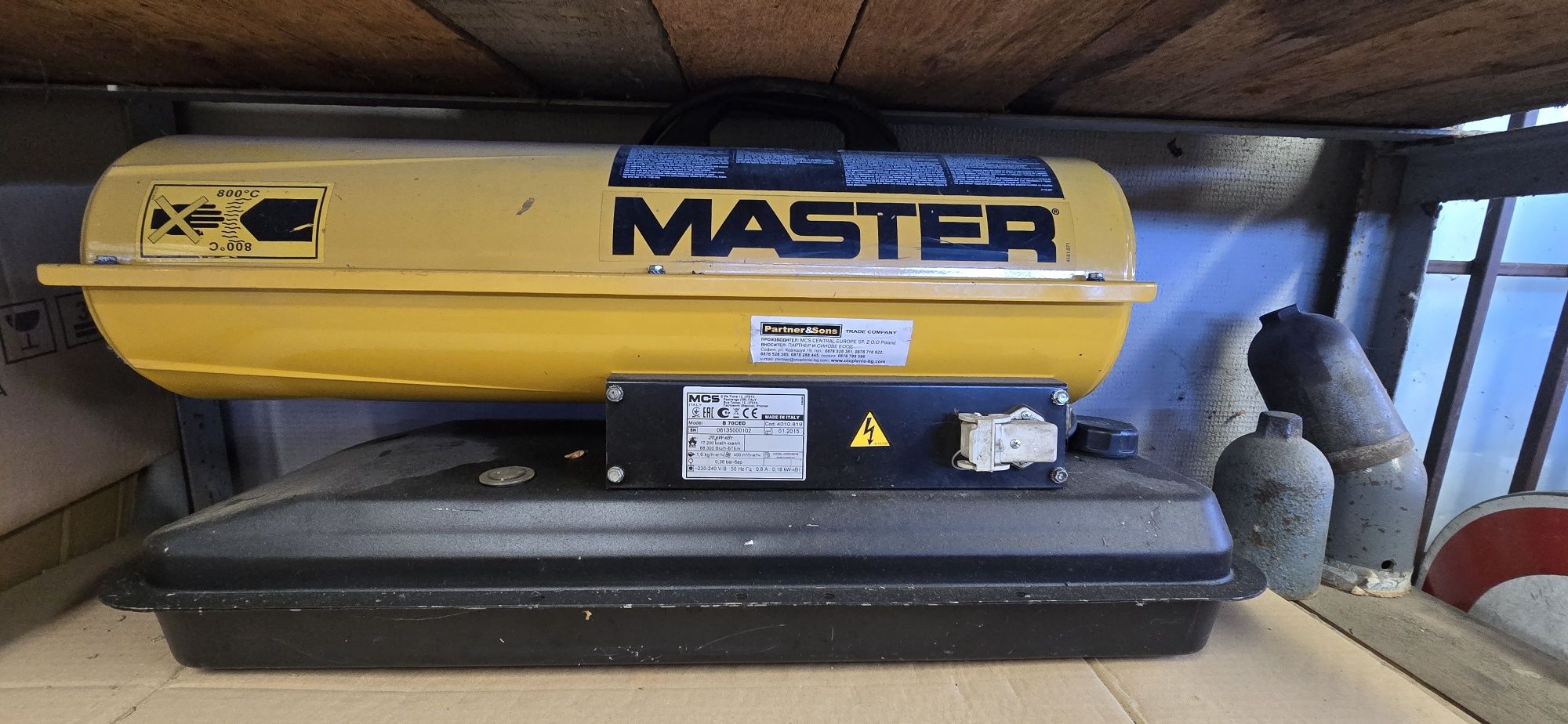 Дизелов калорифер MASTER B 35 CED, 10kW, 15 л