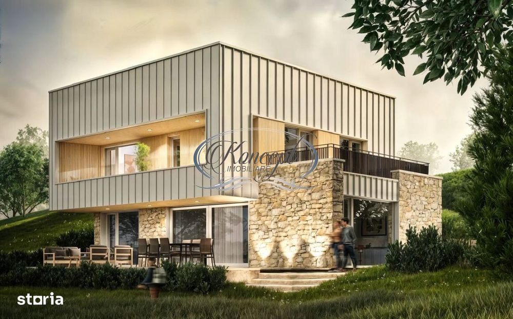 Casa moderna cu panorama spectaculoasa in Popesti Deal