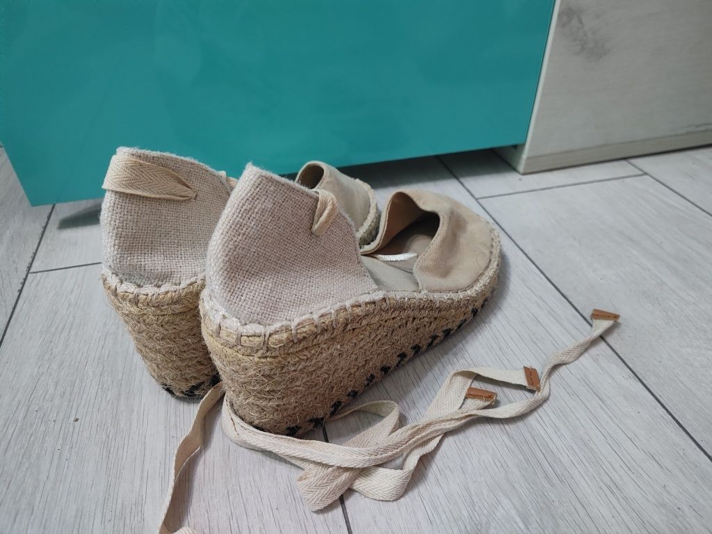 Espadrile de vara cu siret înalt mărimea 38