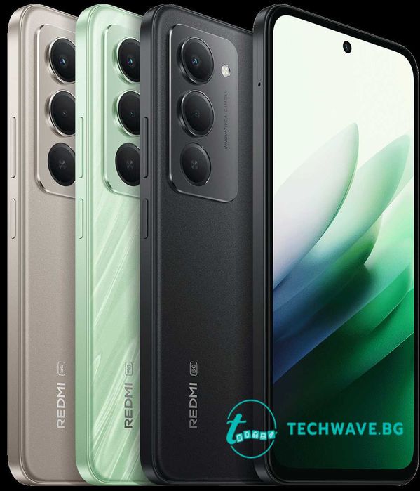 Xiaomi Redmi 15 5G 256GB - Midnight Black, Titan Gray, Ripple Green