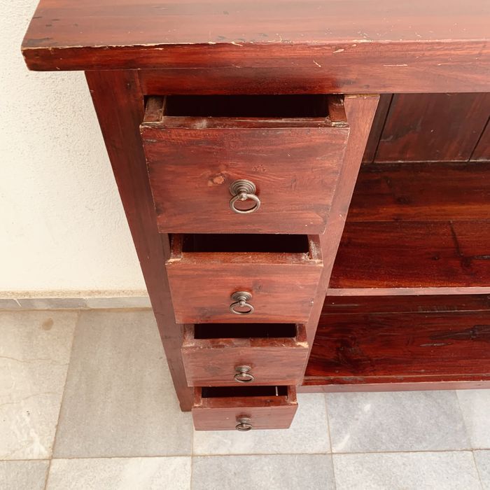 Масивен дървен шкаф – индийски стил, ръчна изработка