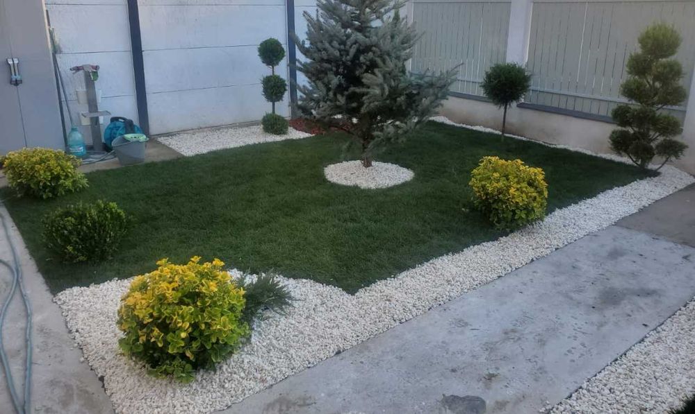 Verde Perfect cu Gazon Natural și Irigare Automatizată