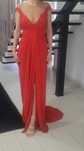 Rochie rosie Alina Cernatescu