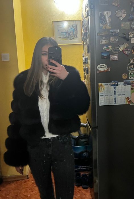 Haina din blana naturala