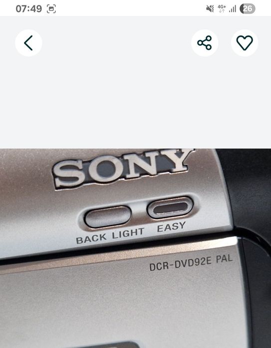 Camera foto  / video Sony perfect funcționala