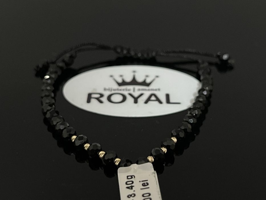 Bijuteria Royal CB : Bratara cu snur aur 14k 585 3,40gr