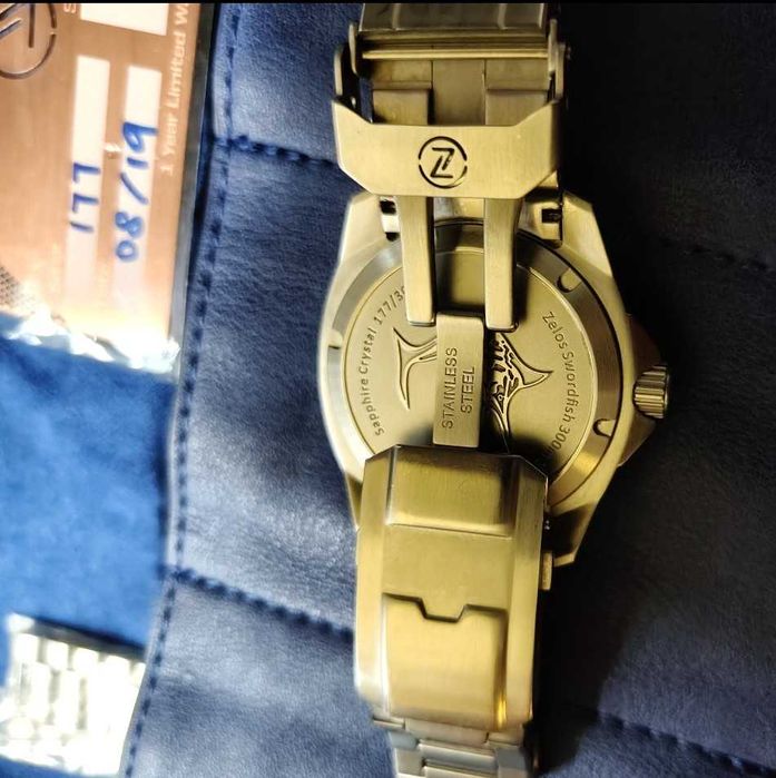 Zelos automatic 42mm Midnight blue, 300м дайвър, сапфир, керамика