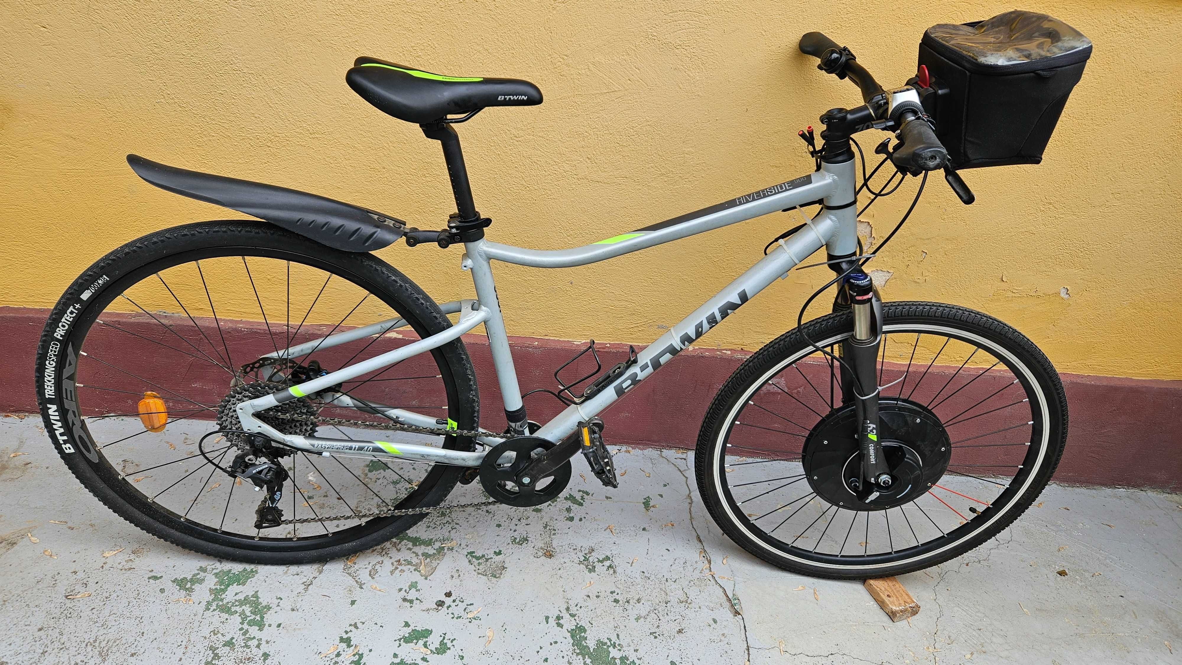 Bicicleta electrica Btwin Riverside (modificata)