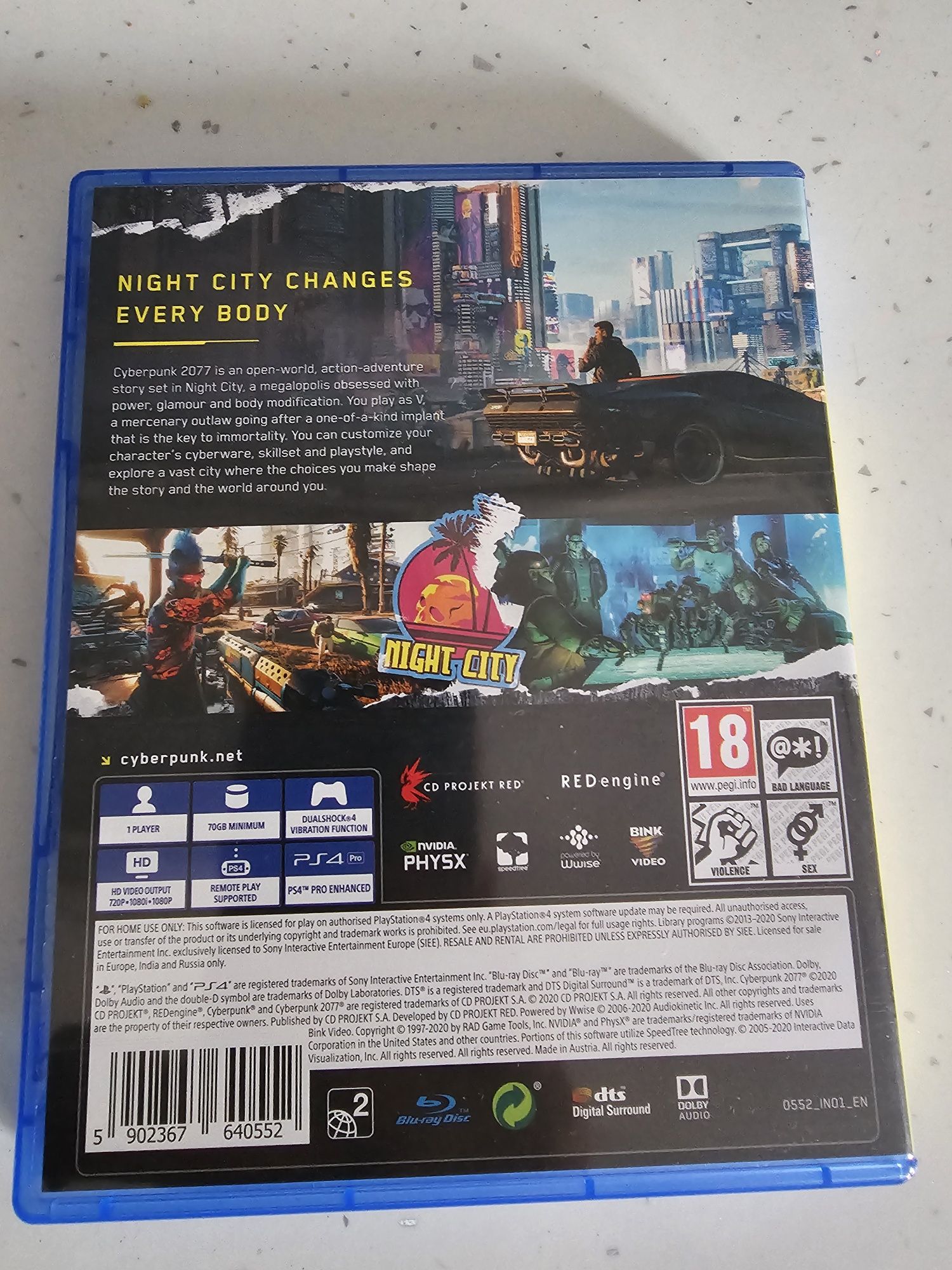 Cyberpunk 2077 Ps4 / Ps5 Като нова