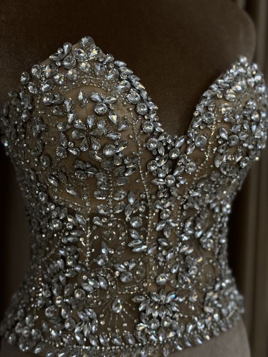 Corset cu pietre si cristale swarovski