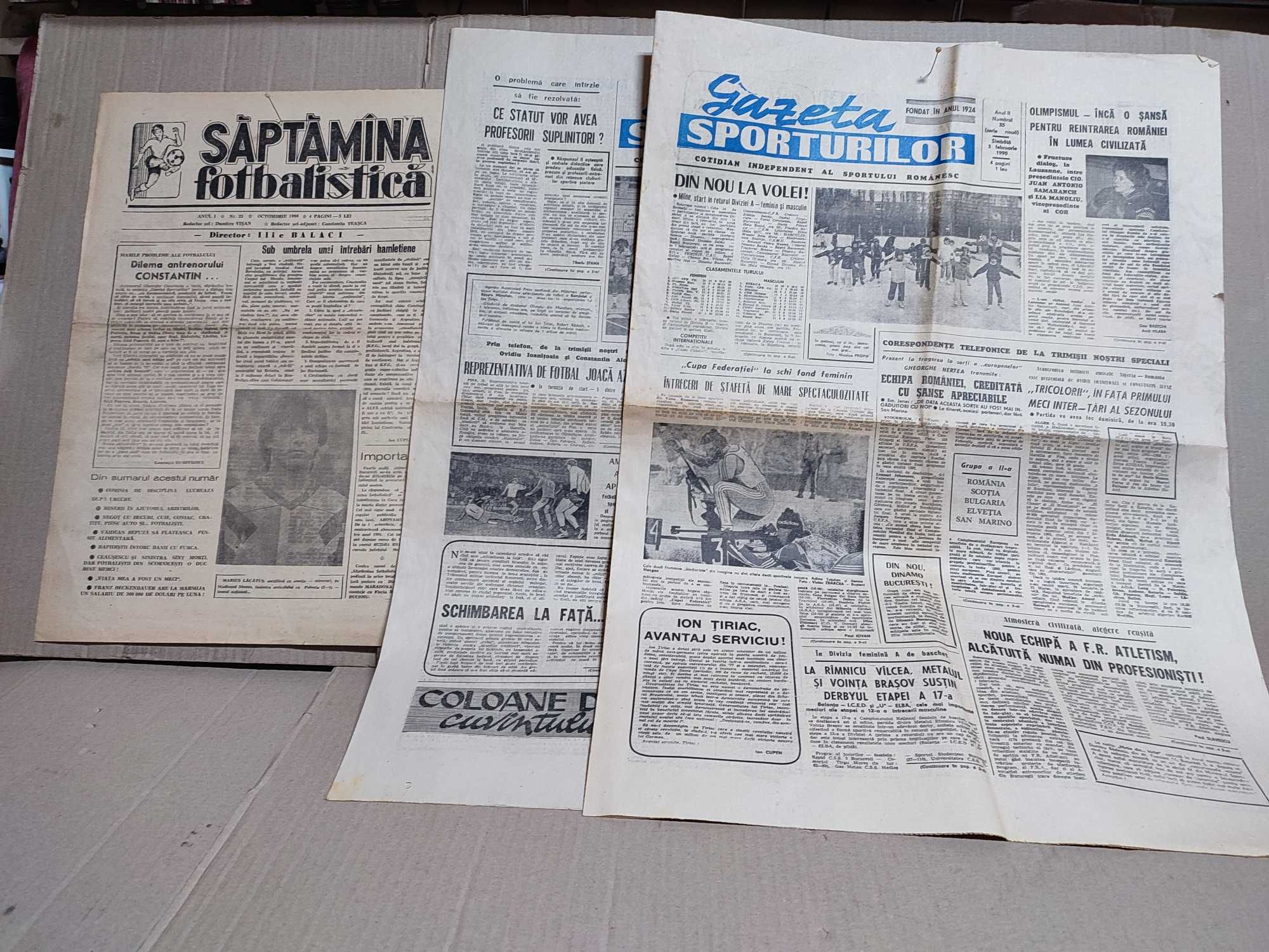 Ziare, reviste, brosuri din 1990 (multe disparute)