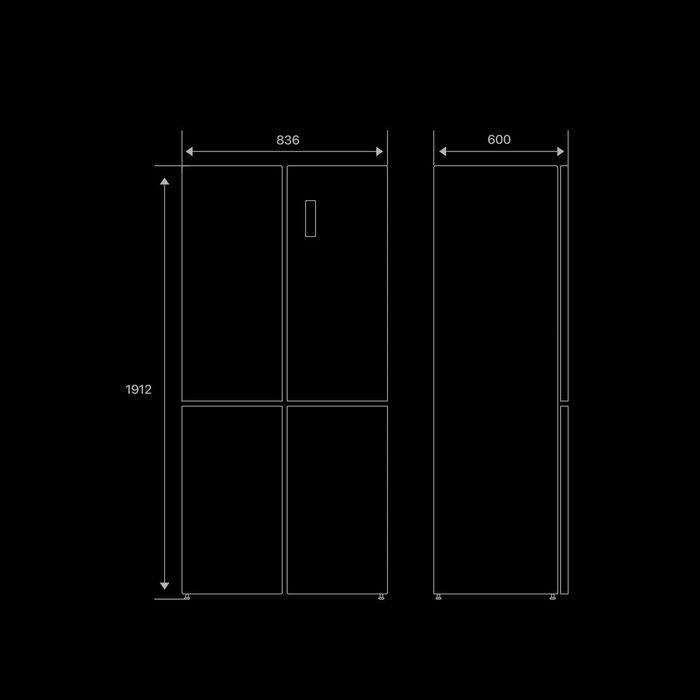 Холодильник Hofmann RF485MDBG-BI/HF
