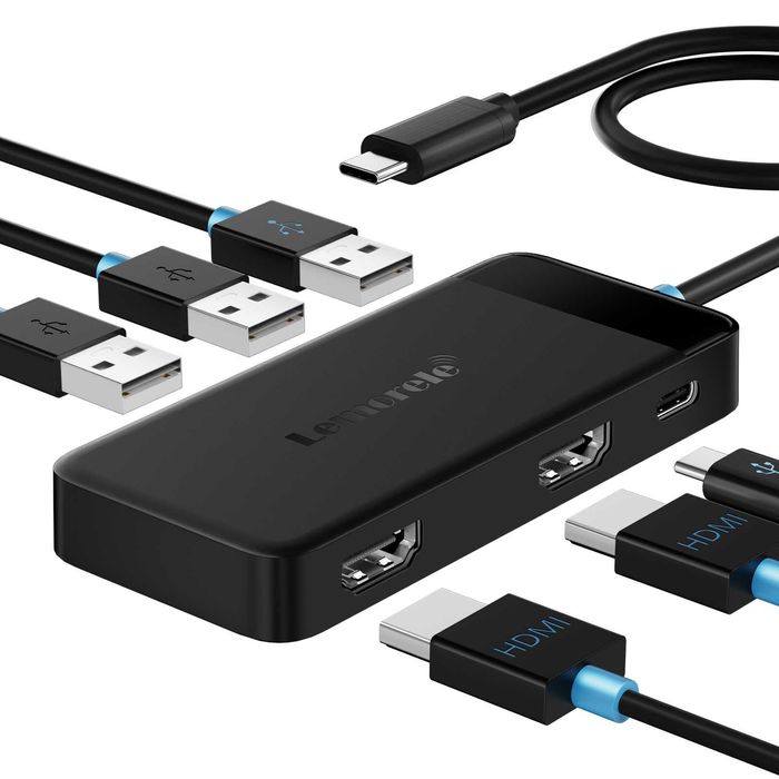 Docking Station USB Type C HDMI 4K, USB 3.0, PD 100W