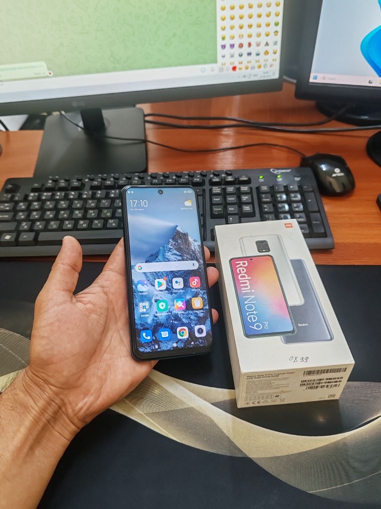 Redmi note 9pro 6/64gb(2022) ideal ochilmagan aybi yuq tozza telef