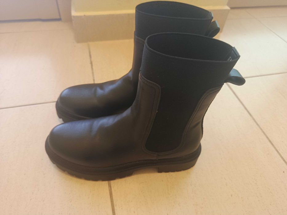 Дамски боти от естествена кожа тип Челси Reserved размер 37