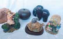Lot figurine statuete decorative din rășină acrilică Colectia Leonardo