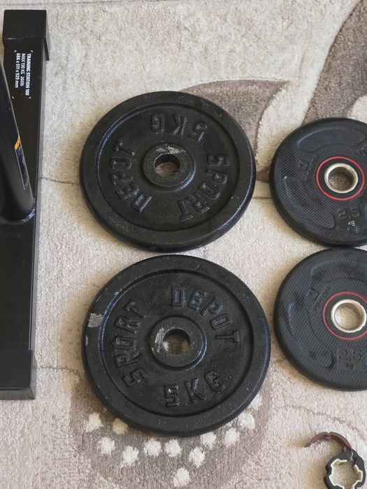 Комплект от тежести + лост + стойки