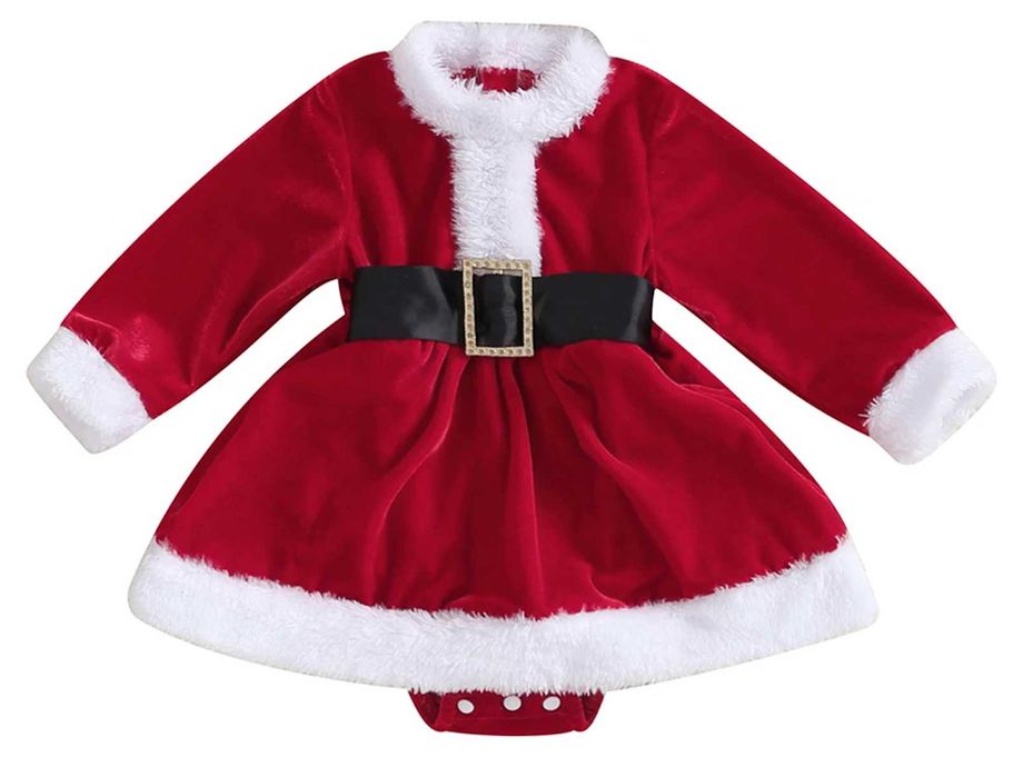 Коледен костюм, тип боди за бебе - нов
