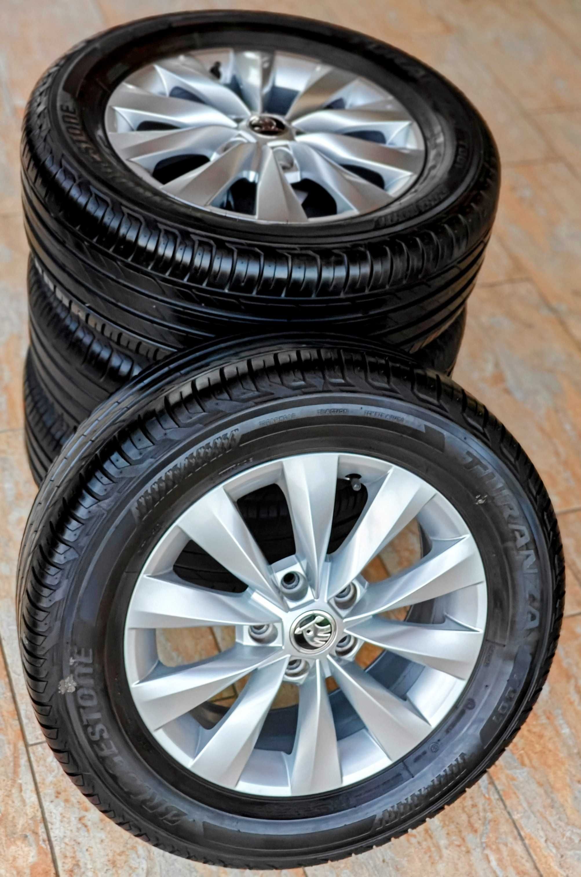 Set roti vara jante aliaj 16 inci si anvelope BRIDGESTONE 216/60 R16