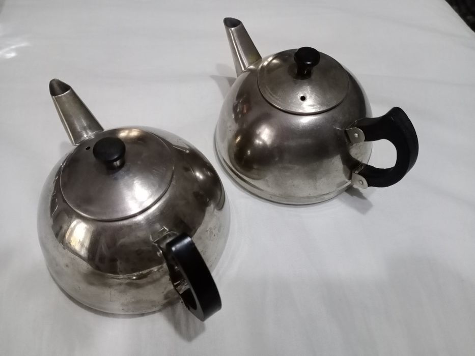 Чайники и ложки мельхиоровые,алюминиевый и нержавеющий чайники