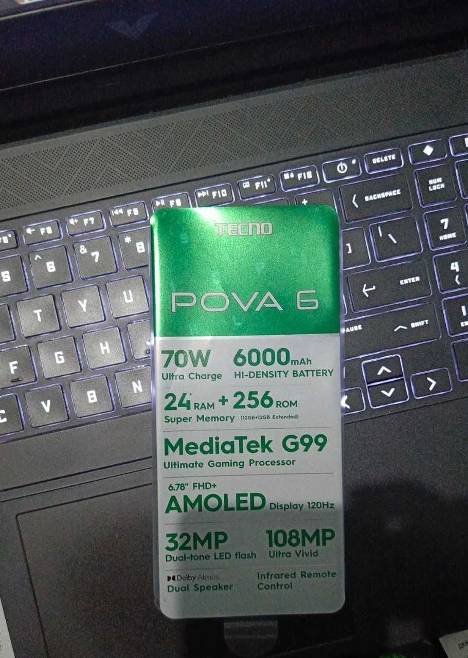 Tecno pova 6 sal kam yangiday