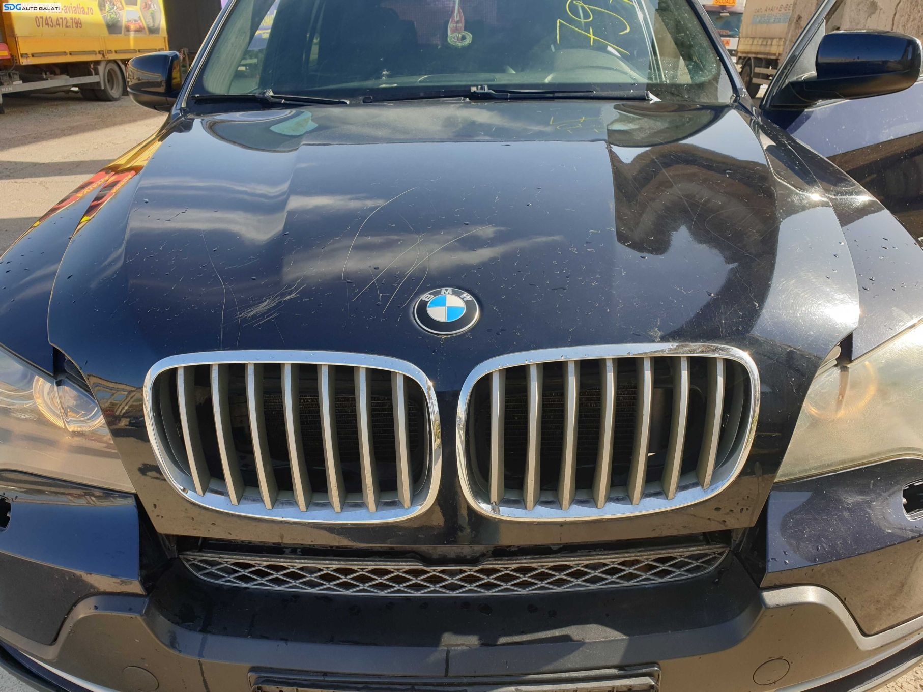 Capota Motor cu Imperfectiuni BMW X5 E70 2006 - 2013 Culoare A35 Monacoblau Metallic [K4863]
