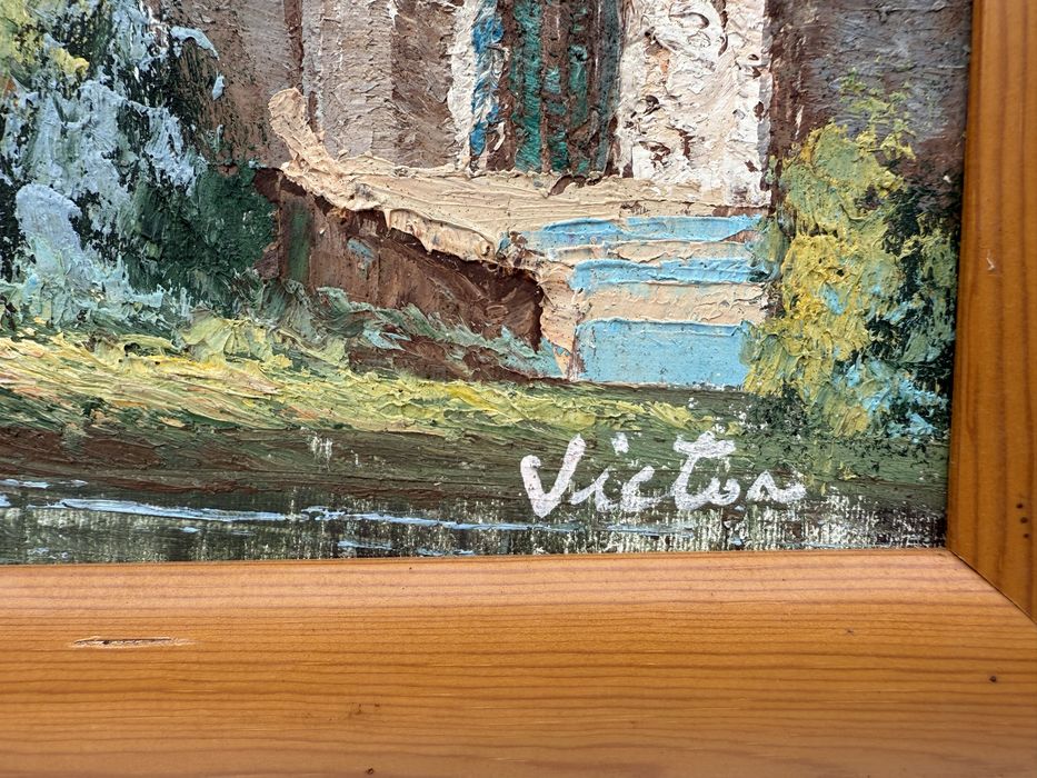 Невероятна Маслена картина с рамка, ФРЕНСКИ ВНОС