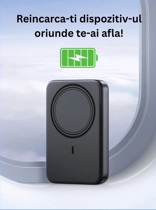 baterie externa cu magnet