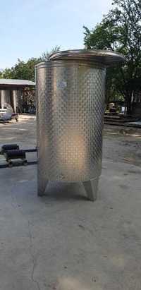 NOU Cisterna Inox Alimentar Capac flotant pneumatic 600 l Vas/Vinifica