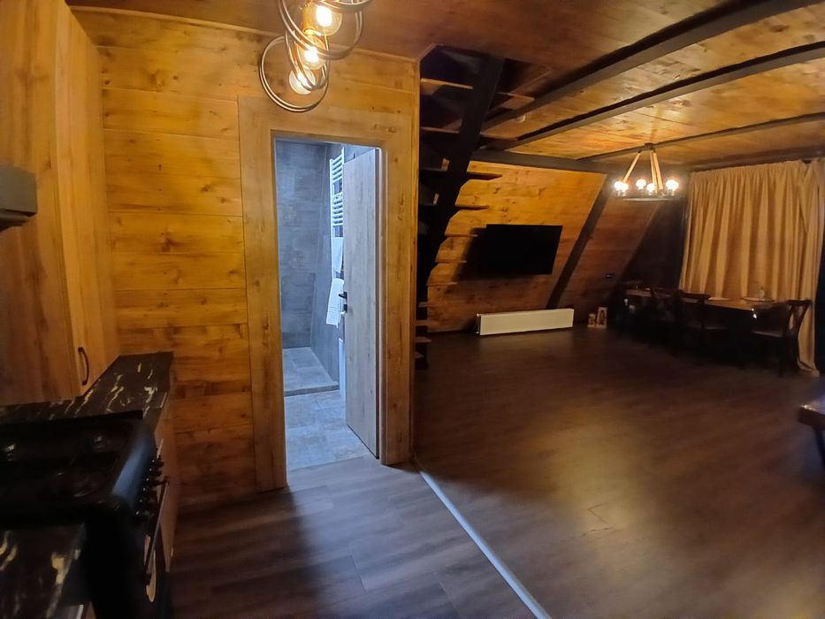 Cabană tip-a frame ciubăr/saună/foisor incalzit